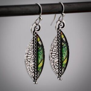 Abstract Leaf Earrings